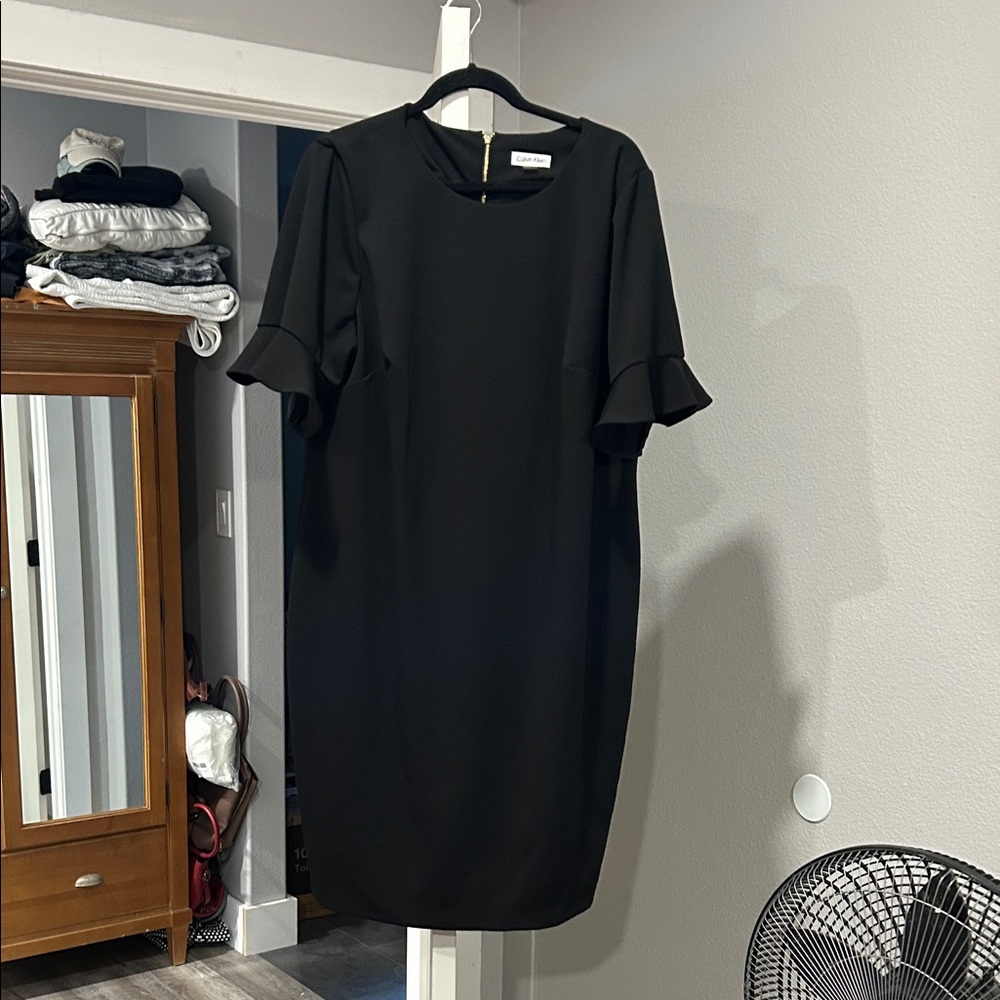 Calvin Klein Black Midi Dress
